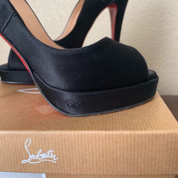 Christian Louboutin Yoyo Sling Zeppa Heels - Picture 5 of 5